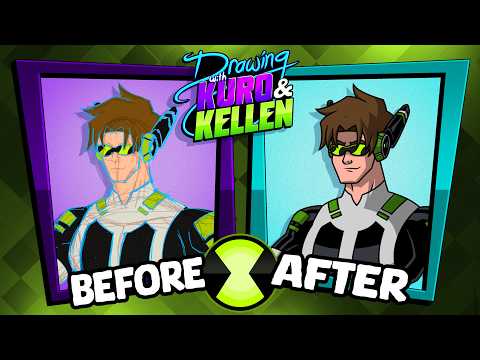 Kellen & Kuro draw the Human Omnitrix Transformation