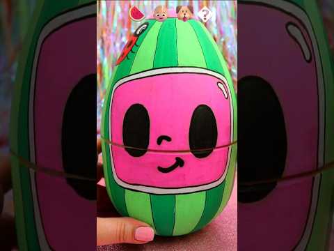 ASMR UNBOXING Cocomelon Chocolate Eggs Review ❤️#shorts #asmr #cocomelon #egg #chocolate #trending