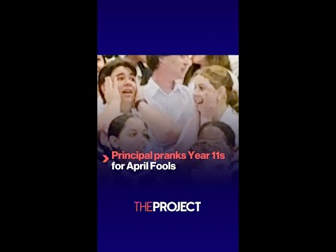 Principal pranks Year 11s for April Fools