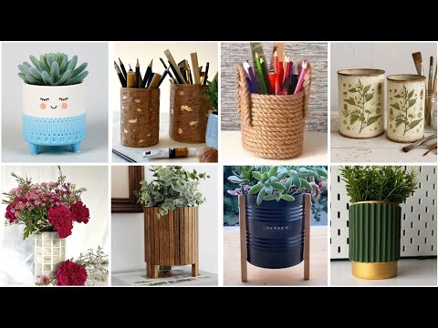 افكار💡اعادة تدوير علب الصفيح /boîte de conserve افكار جميلة وغير مكلفة لديكور والتنظيم