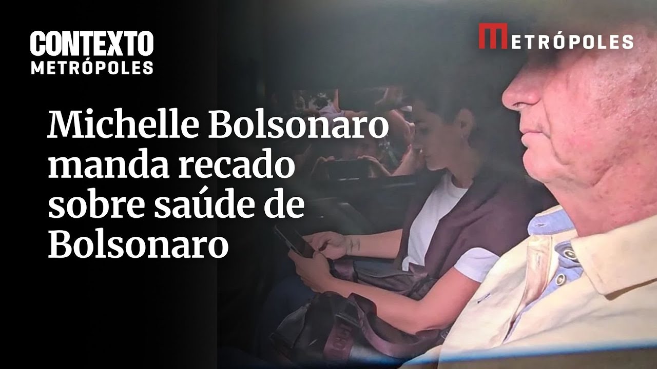 Michelle Bolsonaro manda recado sobre saúde de Bolsonaro Soluço deu trégua