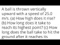 Ball Motion and Gravity Concepts
