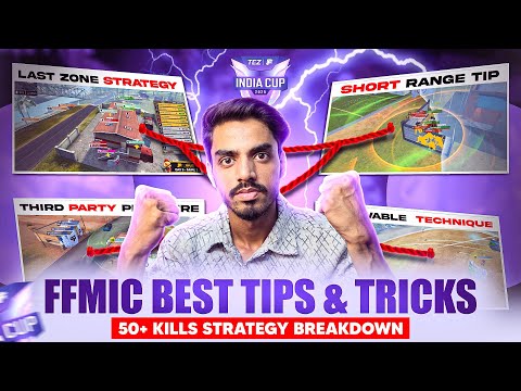 FFMIC BEST TIPS AND TRICKS FOR 50+ KILLS🔥 | HOW TO WIN EVERY MATCH IN FFMIC | FRE FIRE MAX INDIA CUP
