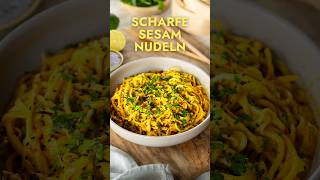 Chili-Tahini-Nudeln in 15 Minuten 🌶️🍜🔥 #tahininudeln #nudelrezept #leckerschmecker