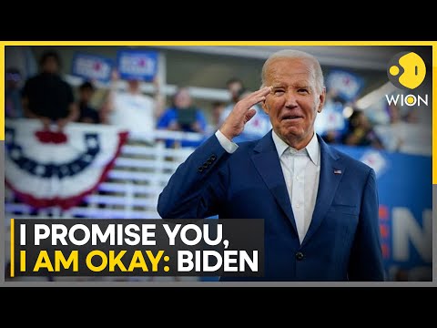 Joe Biden back on campaign trail amid increasing pressure to quit, promises audience that he is "OK"