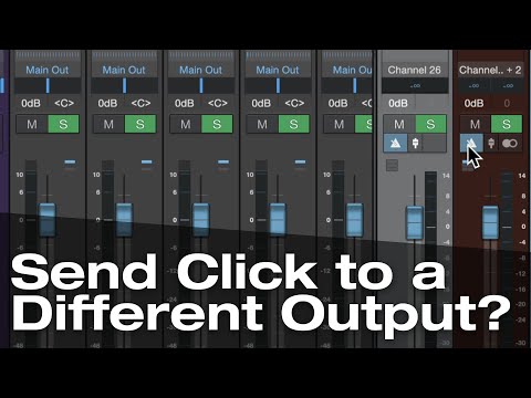 How to Set Up the Click Track on a Separate Output