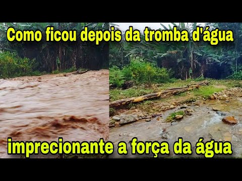 TROMBA d'água levou tudo oque tinha na frente.!