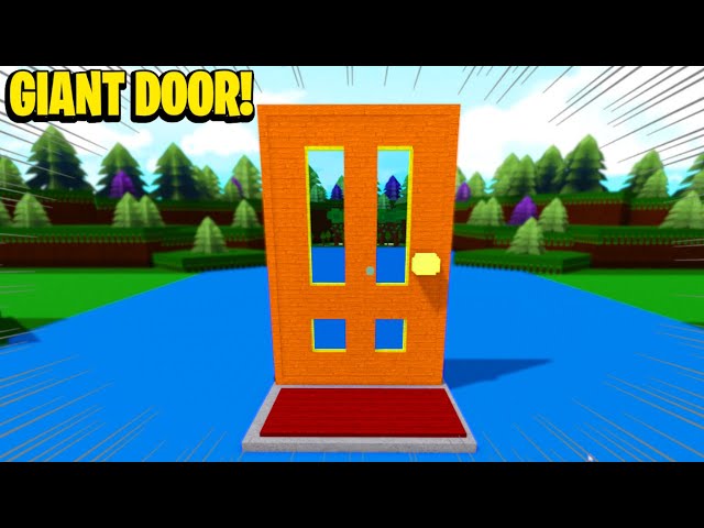 I Built A Giant Door In Build A Boat For Treasure In Roblox