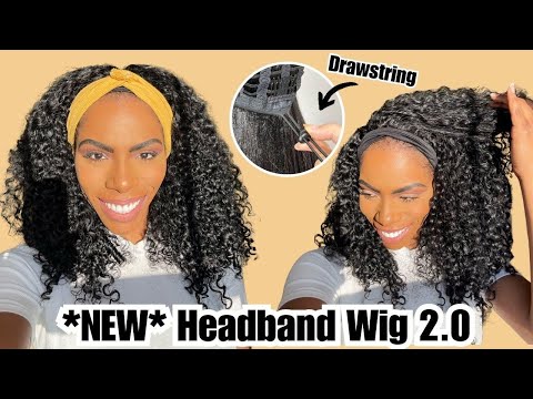 BEST MONEY EVER SPENT!💰NEW HEADBAND WIG 2.0 CAP! CUSTOMIZED FIT, MOST REALISTIC LOOK! #myfirstwig