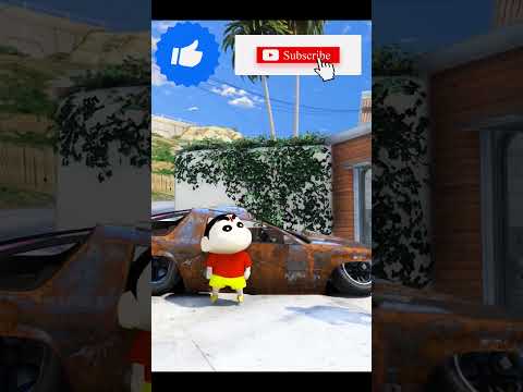 Shinchan😂&Dominator Went🚗 To See *Portal*😱 #dominator_yt  #gta5telugu #shorts #gta5shorts #shinchan