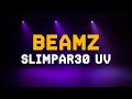 4 x BeamZ SlimPar30UV - LED Stage Lighting Package