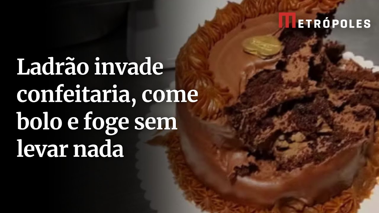 Ladrão invade confeitaria, come bolo e foge sem levar nada no interior de SP