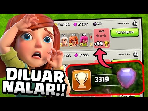 SUPERCELL PANIK!! TROPHY MALAH NAMBAH WALAU KALAH!?