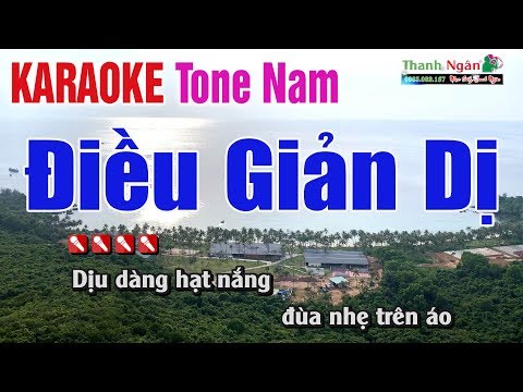 Điều Giản Dị Karaoke Tone Nam – Nhạc Sống Thanh Ngân