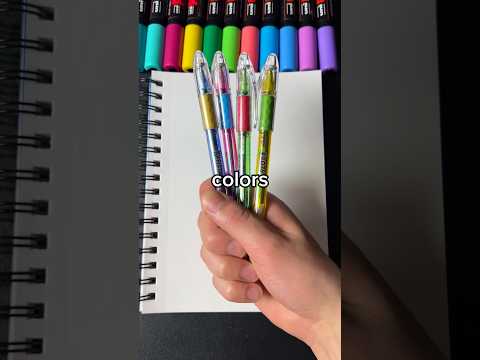 Drawing, But the Pens Change Colors… (#shorts)