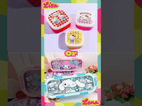 Lisa Or Lena|Sanrio Lunchbox #quiz #sanrio #wouldyourather #games #lunchbox #kuromi #aesthetic #fypシ