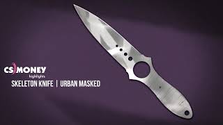 Skeleton Knife Urban Masked Gameplay