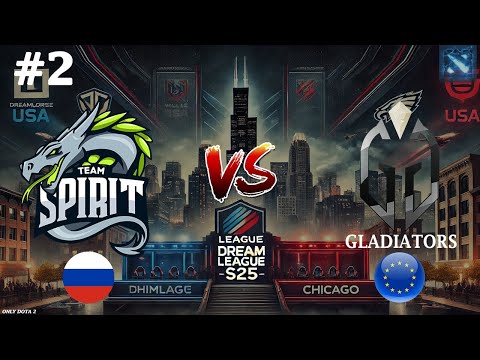 ГЛАДИАТОРЫ ПОШЛИ В ALL-IN! | Spirit vs Gladiators #2 (BO2) DreamLeague S25