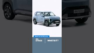 What is it? | Kia Syros 2025 FAQ #01