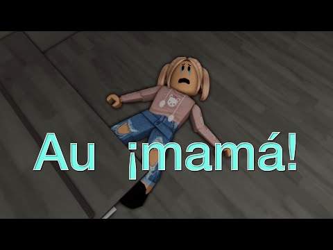 La hija se cae de las escalera Roblox Brookhaven