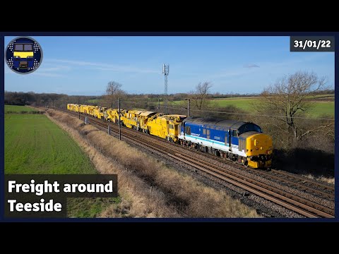*Class 37 with Track Plants* Freight around Teeside | 31/01/22