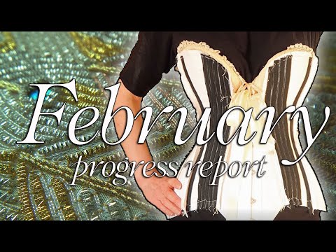 Video: Peacock Dress: February 2021 Video Diary || Corset making