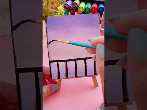 Mini Painting for Beginners #shorts #art #painting #youtubeshorts