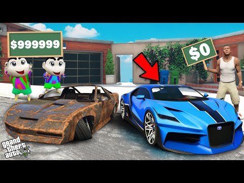 Shinchan And Franklin Supercar Upgrade Challenge In GTA 5!