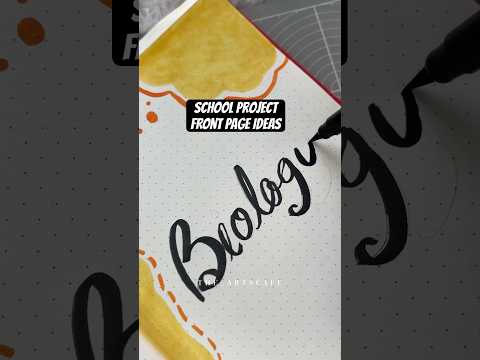 School Project Easy Front page ideas❤️ #shorts #trending