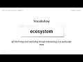 Ecosystems and Biodome Concepts
