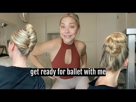 get ready for ballet class with me