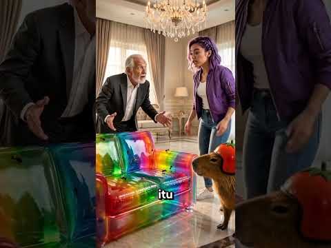 Kursi jelly capybara di curi Denis! #shorts