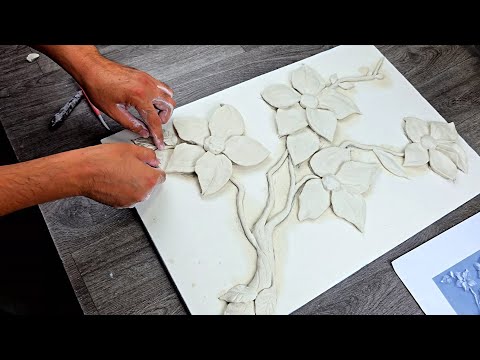 A quick bas-relief made from ordinary clay