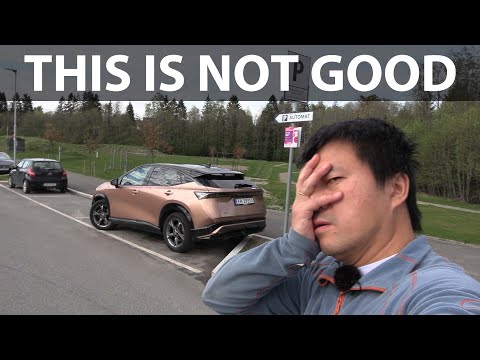 Nissan Ariya e 4orce Evolve+ autoparking test