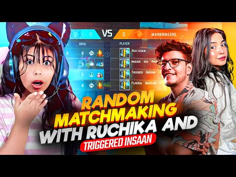 Ruchika And Triggered Insaan😍 Playing FreeFire 😱 MATCHMAKING GONE WRONG 🤯 Free Fire Max