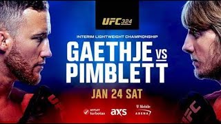 UFC 324 Justin Gaethje vs Paddy Pimblett Full Card Predictions