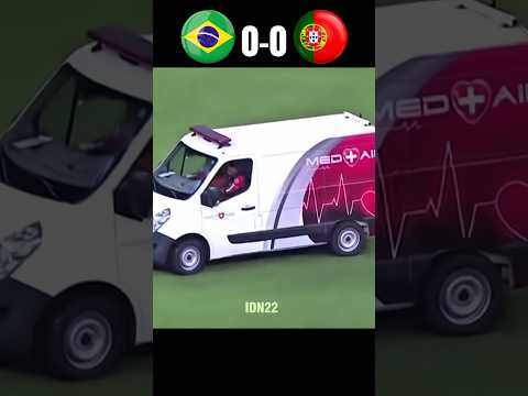 When Ronaldo Broke His Leg In Brazil | Portugal vs Brasil Highlights Imaginary #football #ronaldo