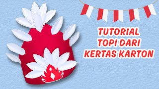 Cara membuat topi kertas untuk karnaval 17 agustus yang simpel warna merah putih