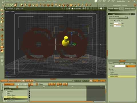Making and Animating Gears in Carrara