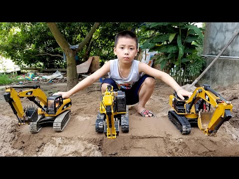 Máy Xúc Điều Khiển Từ Xa, Xe Cẩu Múc Cát, Xe Đồ Chơi, Xe Tải, Ô Tô Điều Khiển