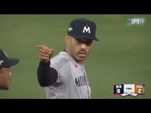 [MLB ALDS 2차전] 미네소타 vs 휴스턴 MVP 카를로스 코레아 (10.09)