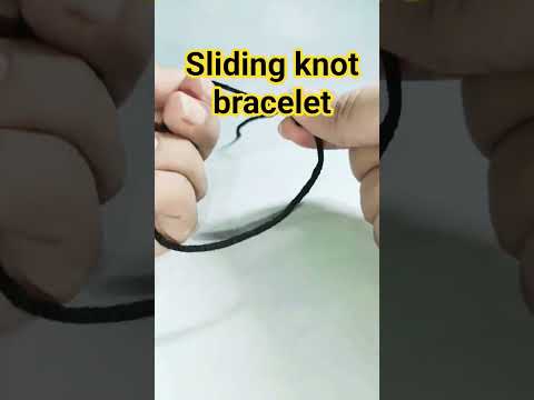 How to Make Adjustable Bracelet Knot Like a Pro 🪢 | Easy DIY Bracelet Tutorial #shorts