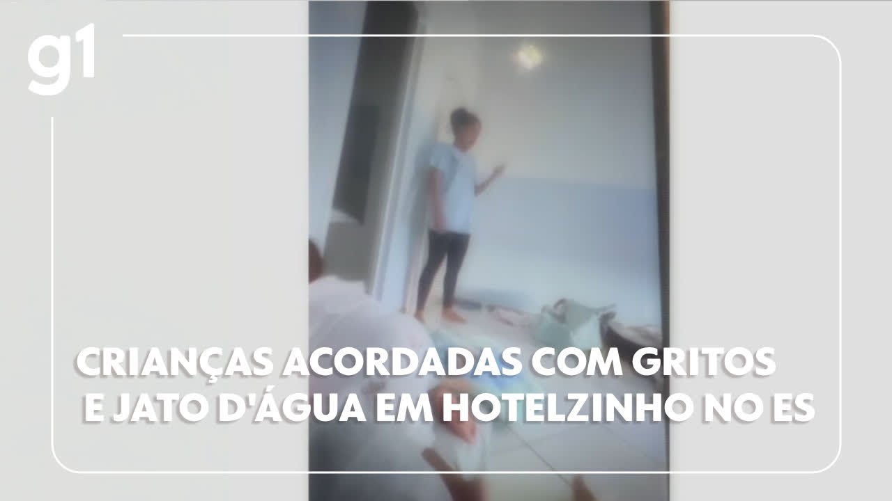 Vídeo mostra funcionárias de hotelzinho acordando crianças com gritos e jatos dágua polícia apura