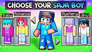 Minecraft But You Can CHOOSE YOUR SAJA BOYS!
