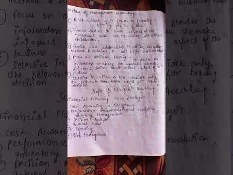 Nature and scope of management accounting #mba #bcom #mcom #bba #accounting