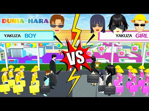 Yuta sekolah Yakuza Boy VS Baby Celine Mio sekolah Yakuza Girl | Sakura school Simulator