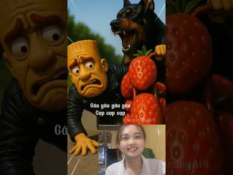 Tungtungtung sahur bị cướp xe dâu tây,chiếc xe đi chở tình yêu🤣#aishorts #funny #tungtungtungsahuar