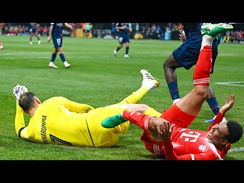 🔴¡Impactante! 😱 La brutal lesión de Musiala en el PSG vs Bayern Múnich que lo sacó del partido 💥⚽