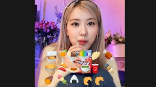 EAT WITH ROSÉ 🥃🍹🍨🍧🥟🍖🥧🍣🍝🍵🧃🍢🍡🍙🍤🍤 #mukbang #rosé #blackpink #asmr