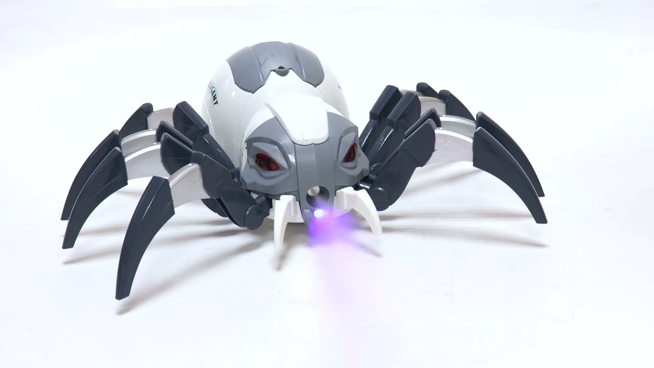 Механический паук р/у световые звуковые эффекты эффект дыма с 8лет - видео Механический паук р/у световые звуковые эффекты эффект дыма с 8лет - видео